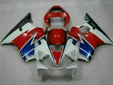 CBR 600 F4i 01-03 Motorrad Verkleidungen - Rot Weiß Blau
