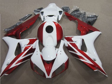 CBR 1000 RR 06-07 Motorrad Verkleidung - Rot Weiß