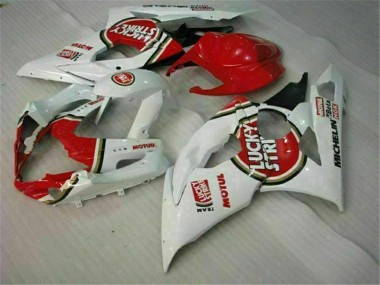 GSXR 1000 K5 05-06 Motorrad Verkleidungen - Rot Weiß