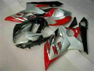 GSXR 1000 K5 05-06 Motorrad Vollverkleidung - Rot Weiß