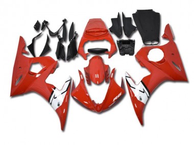 R6 03-05 Motorrad Verkleidungen - Rot Weiß