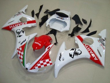 R6 03-05 Motorrad Vollverkleidung - Rot Weiß