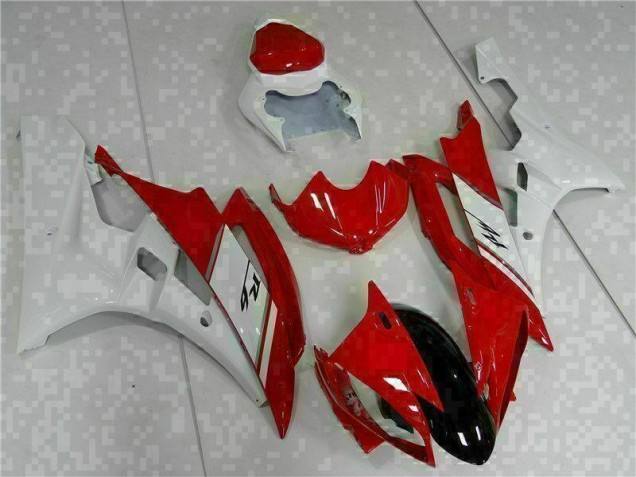 R6 06-07 Motorrad VollVerkleidungen & Plastik - Rot Weiß R6 06-07 Motorrad VollVerkleidungen & Plastik - Rot Weiß