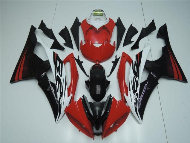 R6 08-16 Motorrad Verkleidung - Rot Weiß R6 08-16 Motorrad Verkleidung - Rot Weiß