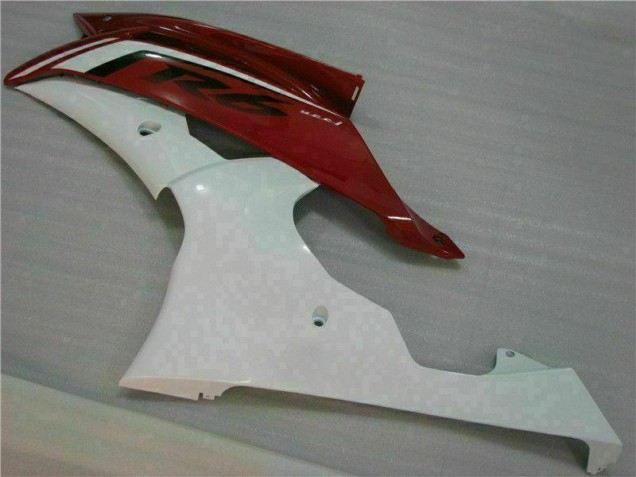 R6 08-16 Motorrad Verkleidungen - Rot Weiß R6 08-16 Motorrad Verkleidungen - Rot Weiß