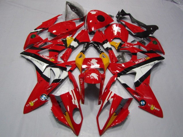 S1000RR 09-14 Motorrad Verkleidungen - Rot Weiß S1000RR 09-14 Motorrad Verkleidungen - Rot Weiß
