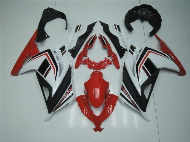 EX300 13-16 Motorrad Verkleidungen - Rot Weiß Schwarz EX300 13-16 Motorrad Verkleidungen - Rot Weiß Schwarz
