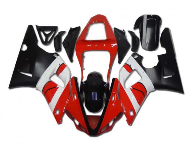R1 00-01 Motorrad Verkleidungen - Rot Weiß Schwarz R1 00-01 Motorrad Verkleidungen - Rot Weiß Schwarz