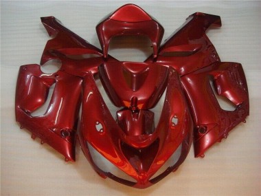 ZX6R 05-06 Motorrad Verkleidungen - Rot