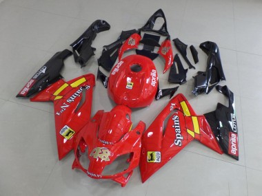 RS 125 06-11 Motorrad Verkleidungen - Rot und Schwarz