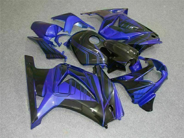 EX250 08-12 Motorrad Verkleidung - Schwarz Blau EX250 08-12 Motorrad Verkleidung - Schwarz Blau