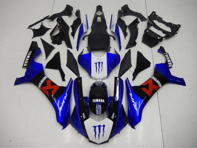 R1 15-19 Motorrad Vollverkleidung - Schwarz Blau R1 15-19 Motorrad Vollverkleidung - Schwarz Blau