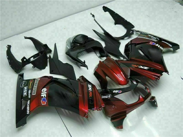 EX250 08-12 Motorrad Verkleidung - Schwarz