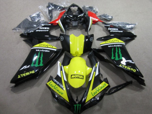 R1 07-08 Motorrad Verkleidungen - Schwarz Gelb Motul Leovince R1 07-08 Motorrad Verkleidungen - Schwarz Gelb Motul Leovince