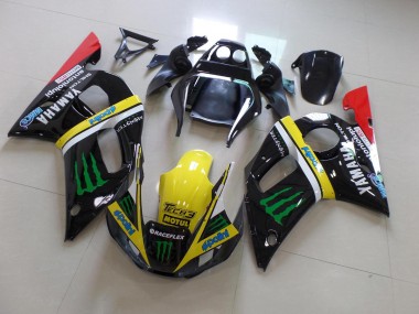 R6 98-02 Motorrad Verkleidungen - Schwarz Gelbes Monster