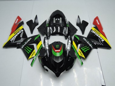 ZX10R 03-05 Motorrad Verkleidungen - Schwarz Gelbes Monster