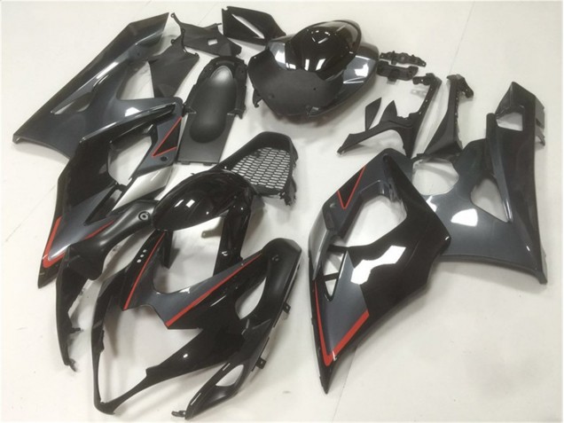 GSXR 1000 K5 05-06 Motorrad Verkleidungen - Schwarz Grau GSXR 1000 K5 05-06 Motorrad Verkleidungen - Schwarz Grau