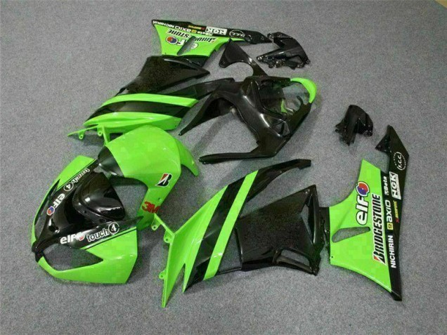 ZX6R 09-12 Motorrad Verkleidungen - Schwarz Grün 3M Touch4 ZX6R 09-12 Motorrad Verkleidungen - Schwarz Grün 3M Touch4