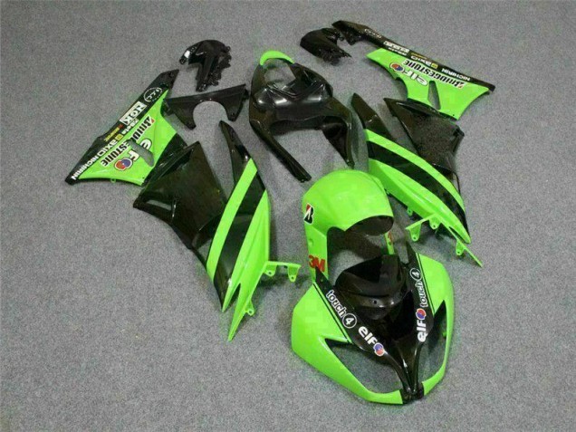 ZX6R 09-12 Motorrad Verkleidungen - Schwarz Grün 3M Touch4 ZX6R 09-12 Motorrad Verkleidungen - Schwarz Grün 3M Touch4