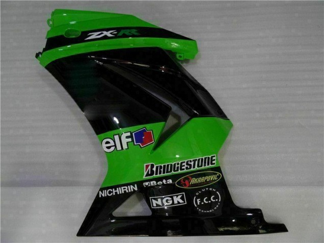 EX250 08-12 Motorrad Vollverkleidung - Schwarz Grün EX250 08-12 Motorrad Vollverkleidung - Schwarz Grün