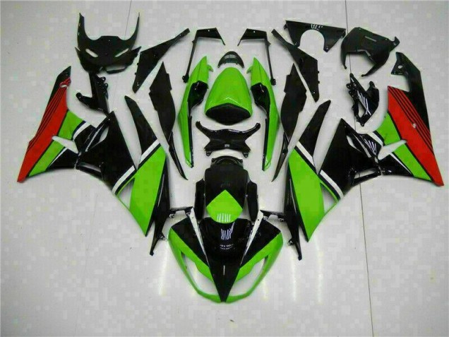 ZX6R 09-12 Motorrad Verkleidungen - Schwarz Grün Rot ZX6R 09-12 Motorrad Verkleidungen - Schwarz Grün Rot