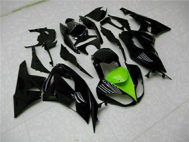 ZX6R 09-12 Motorrad Verkleidung - Schwarz Grün ZX6R 09-12 Motorrad Verkleidung - Schwarz Grün