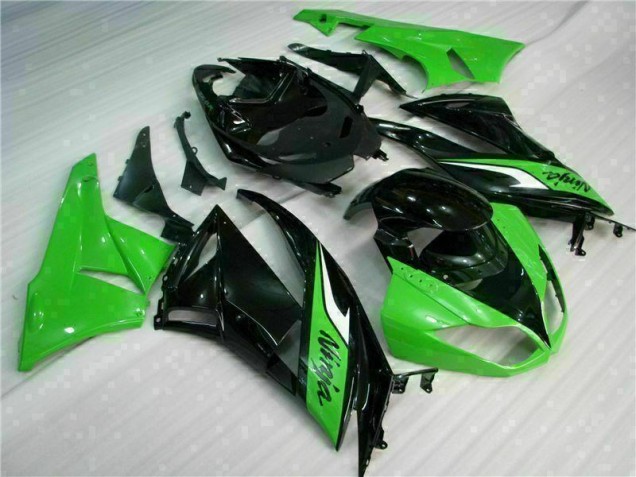 ZX6R 09-12 Motorrad Vollverkleidung - Schwarz Grün ZX6R 09-12 Motorrad Vollverkleidung - Schwarz Grün