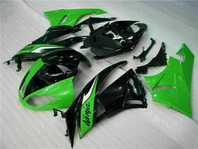 ZX6R 09-12 Motorrad Vollverkleidung - Schwarz Grün ZX6R 09-12 Motorrad Vollverkleidung - Schwarz Grün
