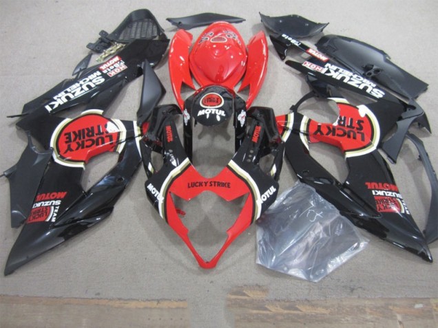 GSXR 1000 K5 05-06 Motorrad Verkleidungen - Schwarz Lucky Strike Rot Motul GSXR 1000 K5 05-06 Motorrad Verkleidungen - Schwarz Lucky Strike Rot Motul