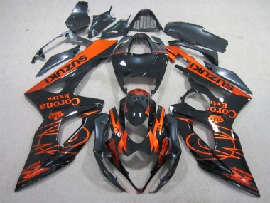 GSXR 1000 K5 05-06 Motorrad Verkleidungen - Schwarz Orange Corona Extra