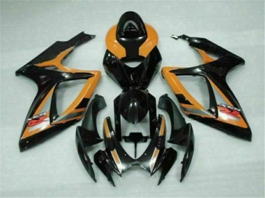 GSXR 600 / 750 K6 06-07 Motorrad Verkleidungen - Schwarz Orange