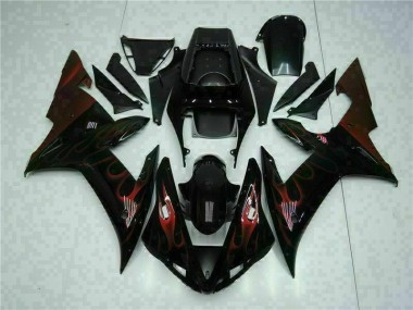 R1 02-03 Motorrad VollVerkleidungen & Plastik - Schwarz