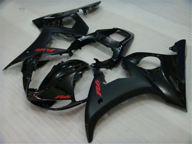 R6 03-05 Motorrad Vollverkleidung - Schwarz