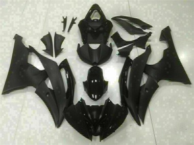 R6 08-16 Motorrad Verkleidung - Schwarz