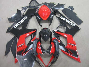 GSXR 1000 K5 05-06 Motorrad Verkleidungen - Schwarz Rot