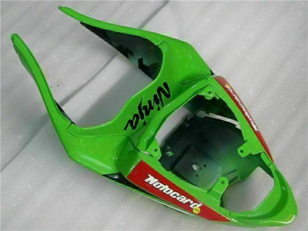 ZX6R 09-12 Motorrad Verkleidungen - Schwarz Rot Grün Motocard ZX6R 09-12 Motorrad Verkleidungen - Schwarz Rot Grün Motocard
