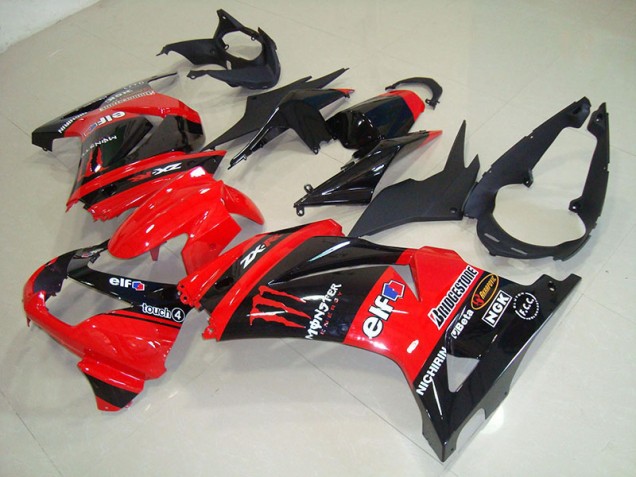 ZX 250R 08-12 Motorrad Verkleidungen - Schwarz Rot Monster ZX 250R 08-12 Motorrad Verkleidungen - Schwarz Rot Monster