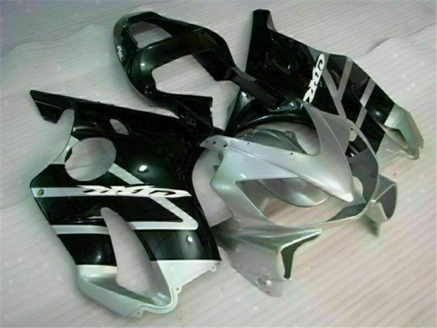 CBR 600 F4i 01-03 Motorrad Verkleidungen - Schwarz Silber CBR 600 F4i 01-03 Motorrad Verkleidungen - Schwarz Silber