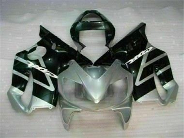 CBR 600 F4i 01-03 Motorrad Verkleidungen - Schwarz Silber