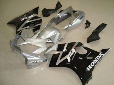 CBR 600 F4i 04-07 Motorrad Verkleidung - Schwarz Silber