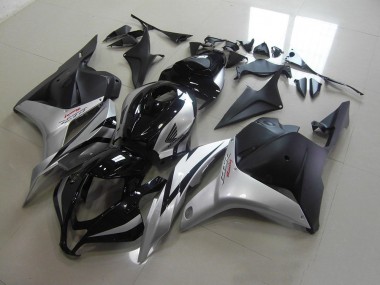 CBR 600 RR 09-12 Motorrad Verkleidungen - Schwarz Silber