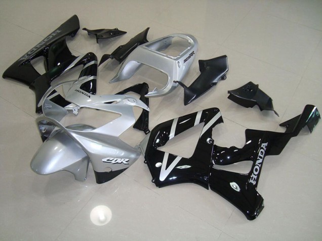 CBR 900 RR 929 00-01 Motorrad Verkleidungen - Schwarz Silber CBR 900 RR 929 00-01 Motorrad Verkleidungen - Schwarz Silber
