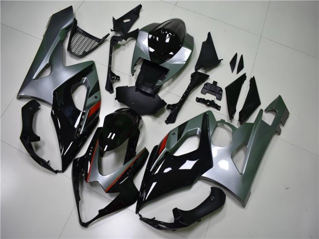 GSXR 1000 K5 05-06 Motorrad Verkleidungen - Schwarz Silber GSXR 1000 K5 05-06 Motorrad Verkleidungen - Schwarz Silber