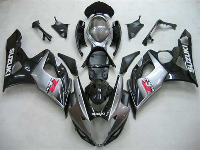 GSXR 1000 K5 05-06 Motorrad Verkleidungen - Schwarz Silber Grau GSXR 1000 K5 05-06 Motorrad Verkleidungen - Schwarz Silber Grau