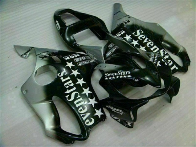 CBR 600 F4i 01-03 Motorrad Verkleidungen - Schwarz Silber SevenStarss CBR 600 F4i 01-03 Motorrad Verkleidungen - Schwarz Silber SevenStarss