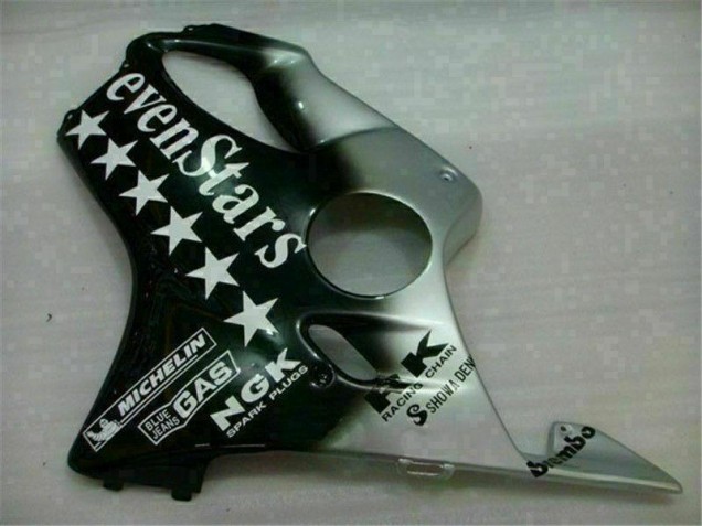 CBR 600 F4i 01-03 Motorrad Verkleidungen - Schwarz Silber SevenStarss CBR 600 F4i 01-03 Motorrad Verkleidungen - Schwarz Silber SevenStarss