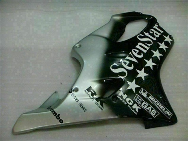 CBR 600 F4i 01-03 Motorrad Verkleidungen - Schwarz Silber SevenStarss CBR 600 F4i 01-03 Motorrad Verkleidungen - Schwarz Silber SevenStarss