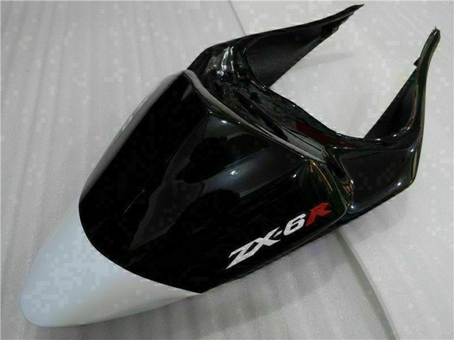 ZX6R 09-12 Motorrad Verkleidung - Schwarz Weiß 3M Touch4 ZX6R 09-12 Motorrad Verkleidung - Schwarz Weiß 3M Touch4