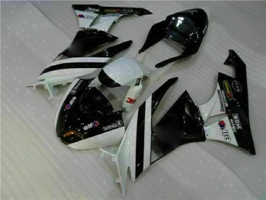 ZX6R 09-12 Motorrad Verkleidung - Schwarz Weiß 3M Touch4