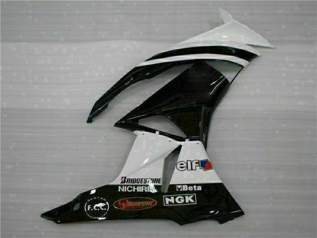 ZX6R 09-12 Motorrad Verkleidungen - Schwarz Weiß 3M Touch4 ZX6R 09-12 Motorrad Verkleidungen - Schwarz Weiß 3M Touch4